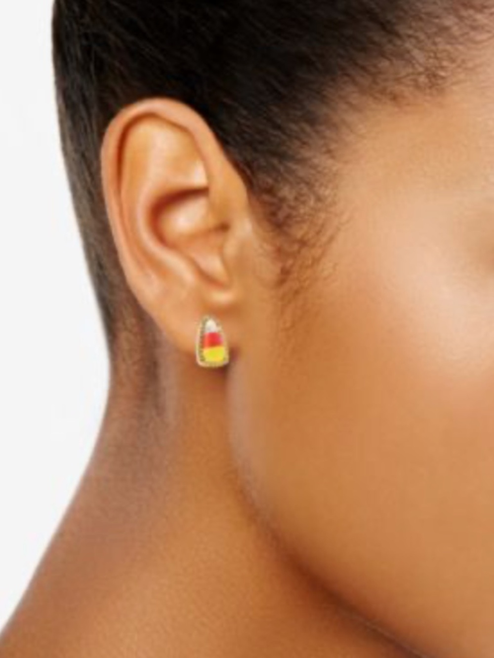 Kendra Scott Candy Corn Gold Stud Earrings - Picture 2 of 5